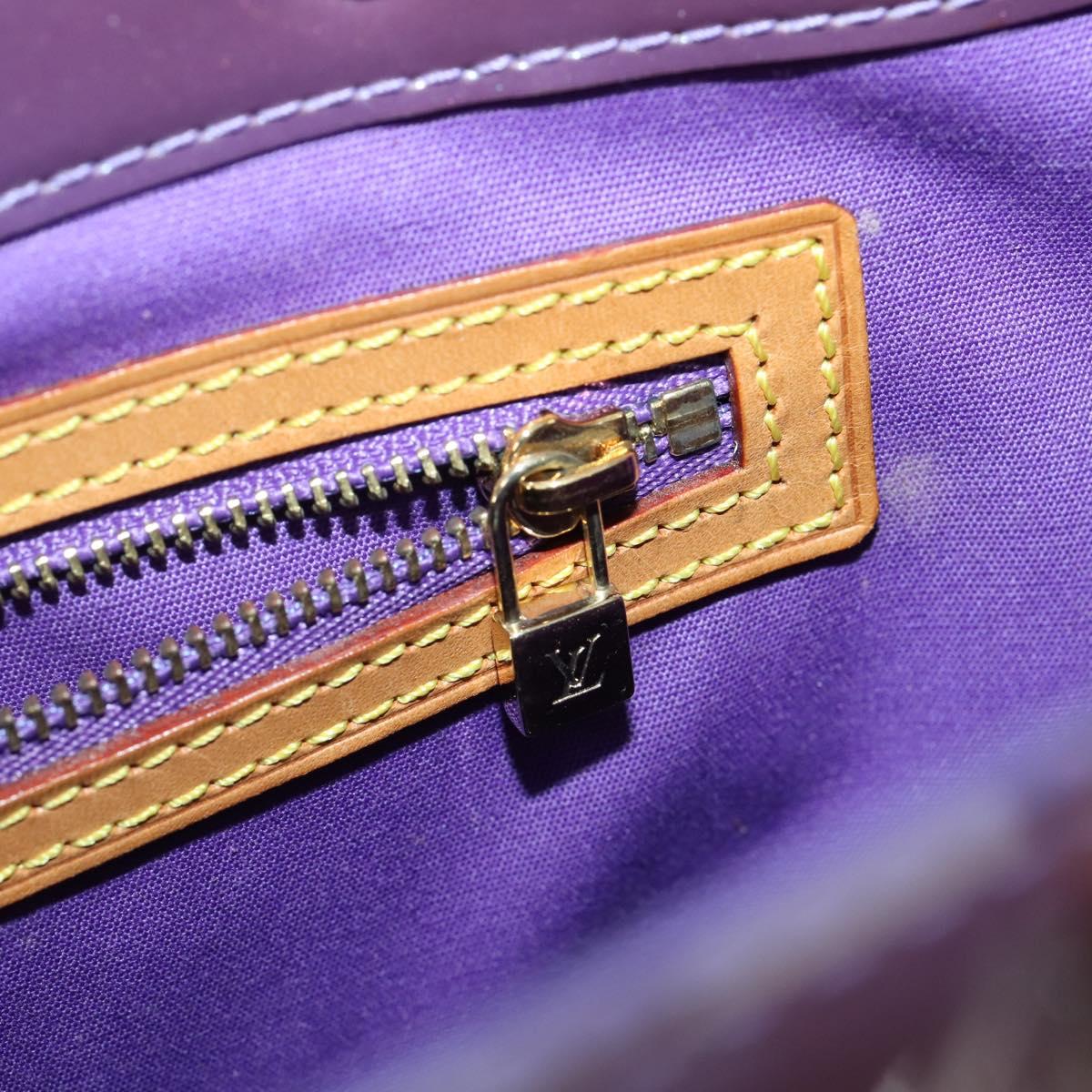 LOUIS VUITTON Monogram Vernis Reade GM Tote Bag Purple M91085 LV Auth 169236