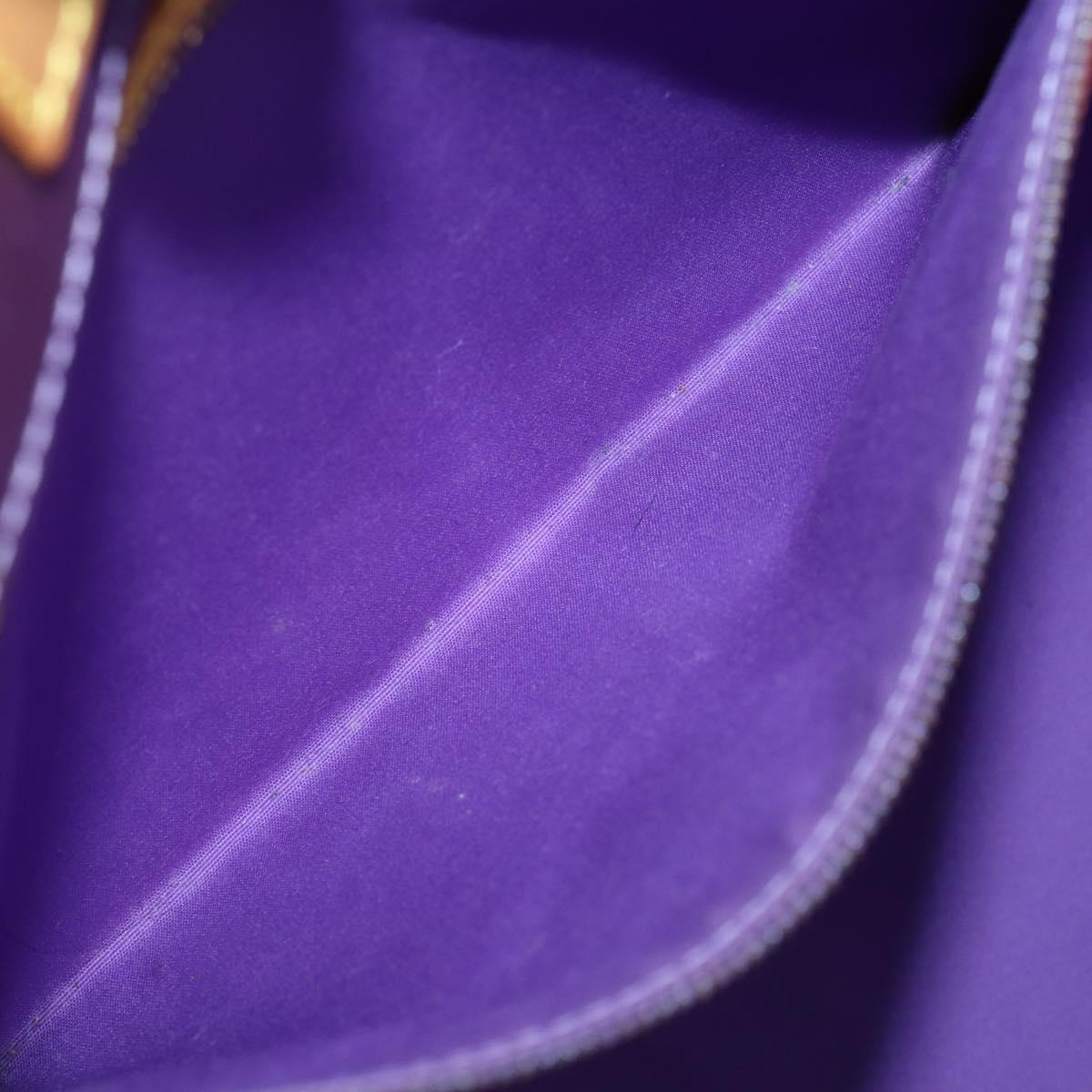LOUIS VUITTON Monogram Vernis Reade GM Tote Bag Purple M91085 LV Auth 169236
