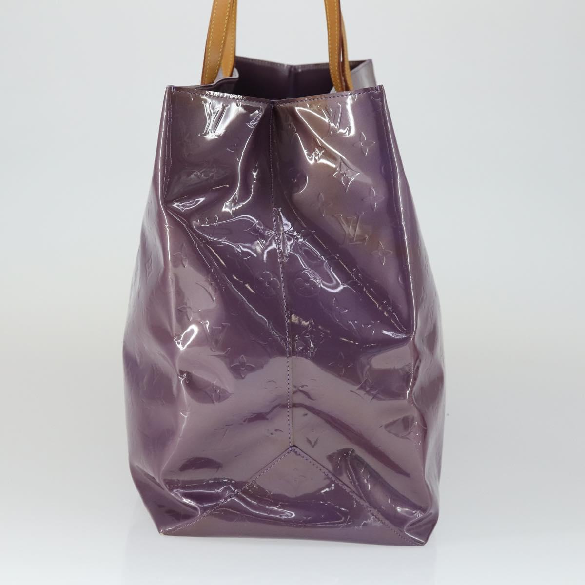 LOUIS VUITTON Monogram Vernis Reade GM Tote Bag Purple M91085 LV Auth 169236