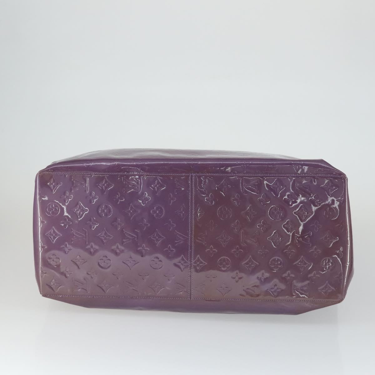 LOUIS VUITTON Monogram Vernis Reade GM Tote Bag Purple M91085 LV Auth 169236