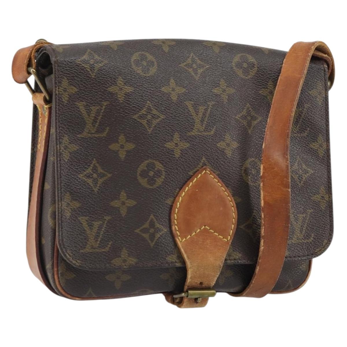 LOUIS VUITTON Monogram Cartouchiere MM Shoulder Bag M51253 LV Auth 169244