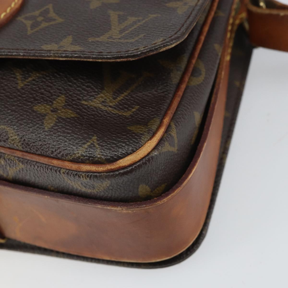 LOUIS VUITTON Monogram Cartouchiere MM Shoulder Bag M51253 LV Auth 169244