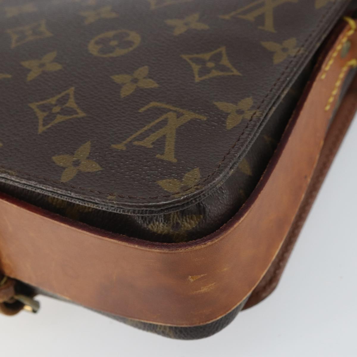 LOUIS VUITTON Monogram Cartouchiere MM Shoulder Bag M51253 LV Auth 169244