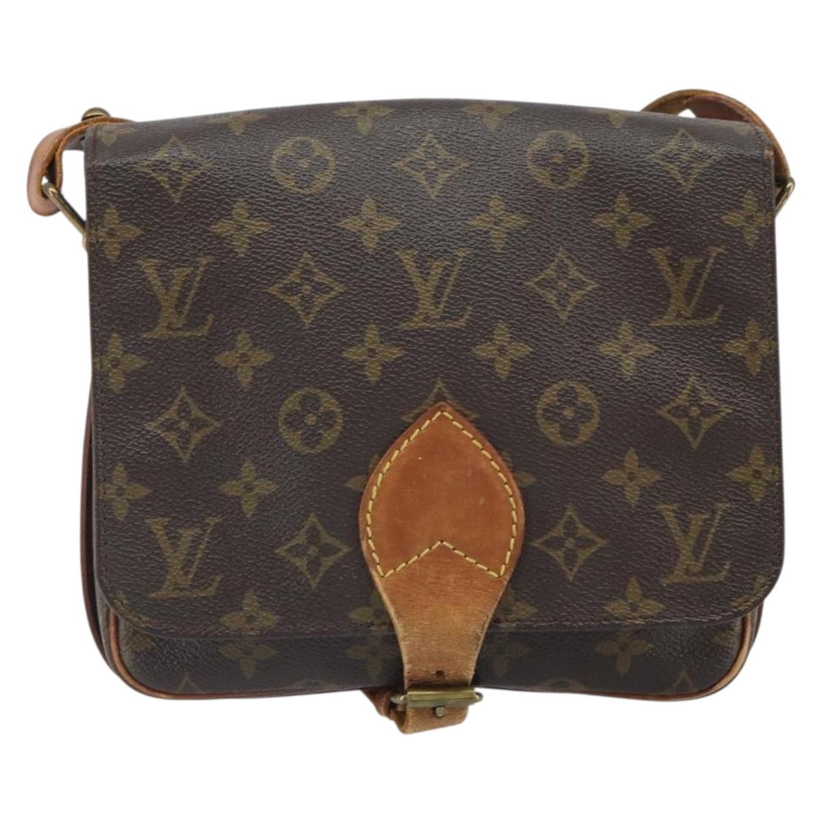 LOUIS VUITTON Monogram Cartouchiere MM Shoulder Bag M51253 LV Auth 169244