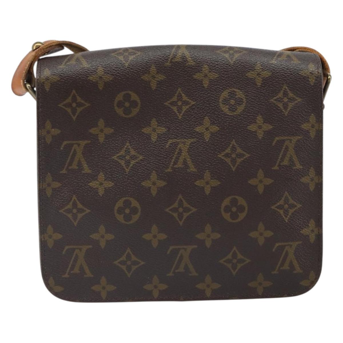LOUIS VUITTON Monogram Cartouchiere MM Shoulder Bag M51253 LV Auth 169244