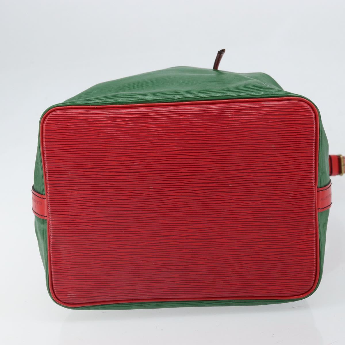 LOUIS VUITTON Epi Petit Noe Shoulder Bag Bicolor Green Red M44147 Auth 169262