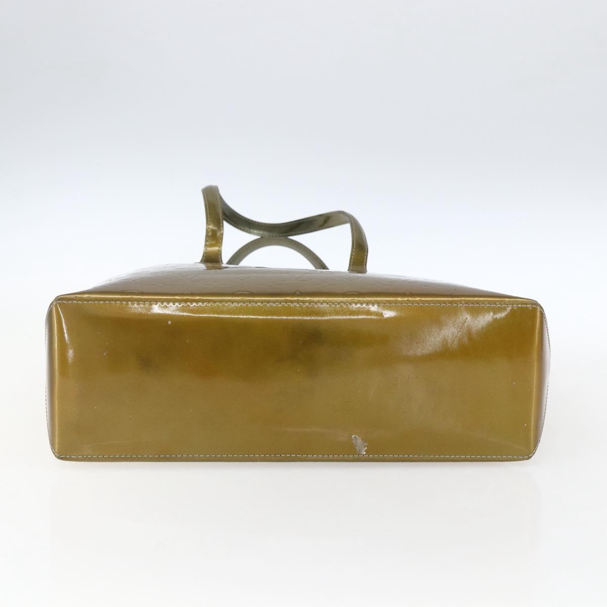 LOUIS VUITTON Monogram Vernis Wilshire MM Bag Gris Art Deco M91648 Auth 169286