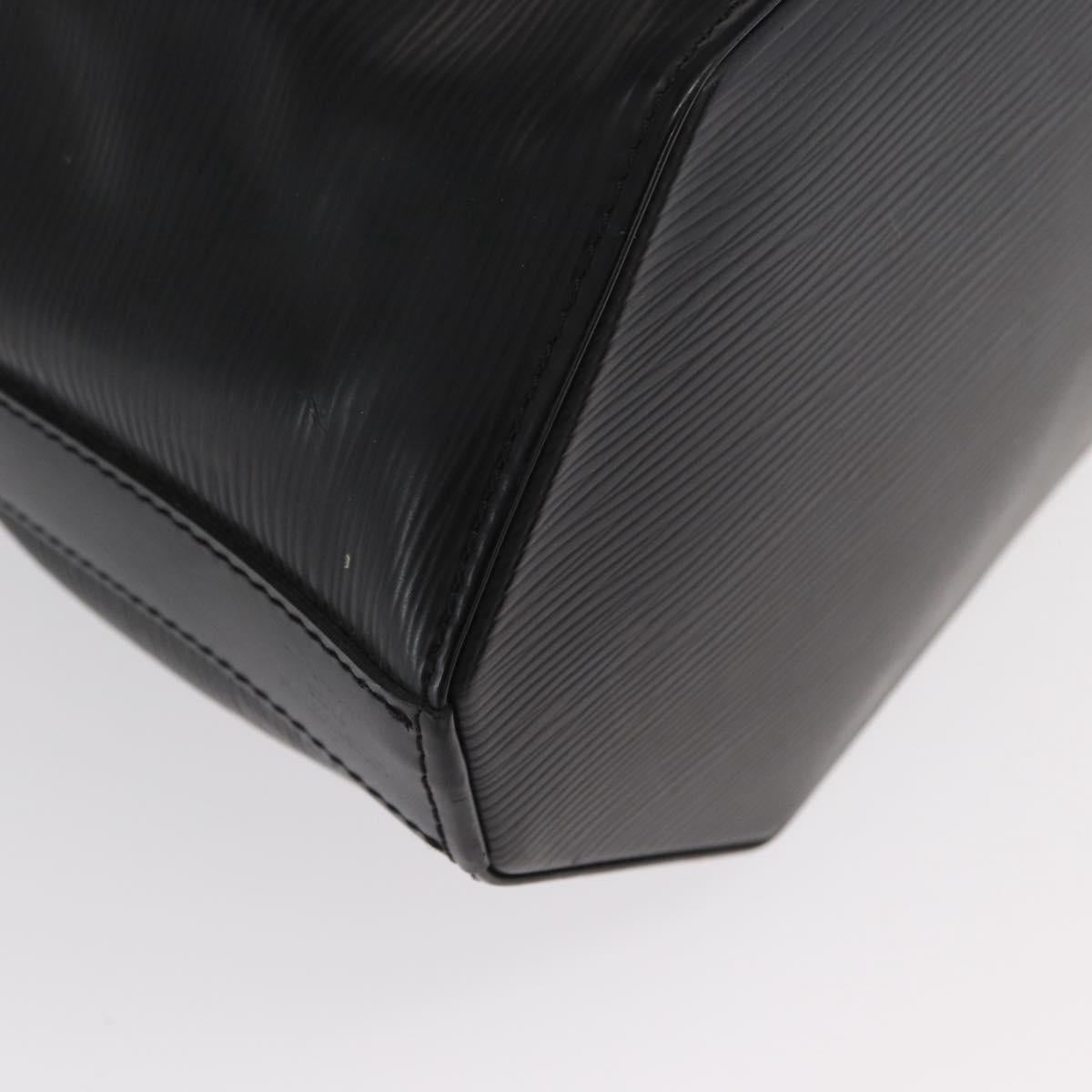 LOUIS VUITTON Epi Sac Depaule GM Shoulder Bag Black M80155 LV Auth 169288