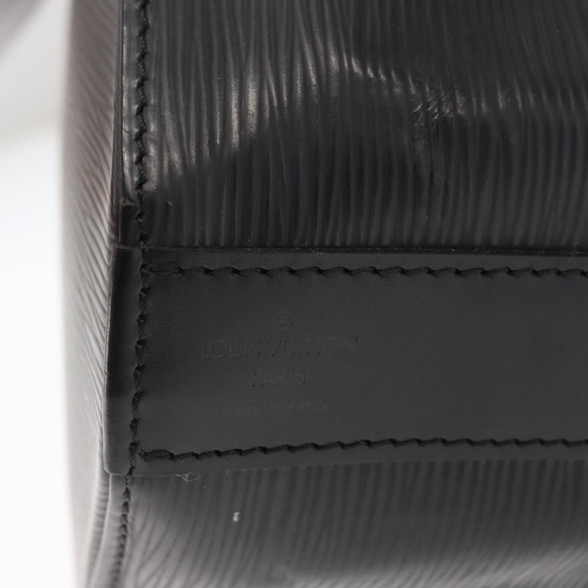 LOUIS VUITTON Epi Sac Depaule GM Shoulder Bag Black M80155 LV Auth 169288