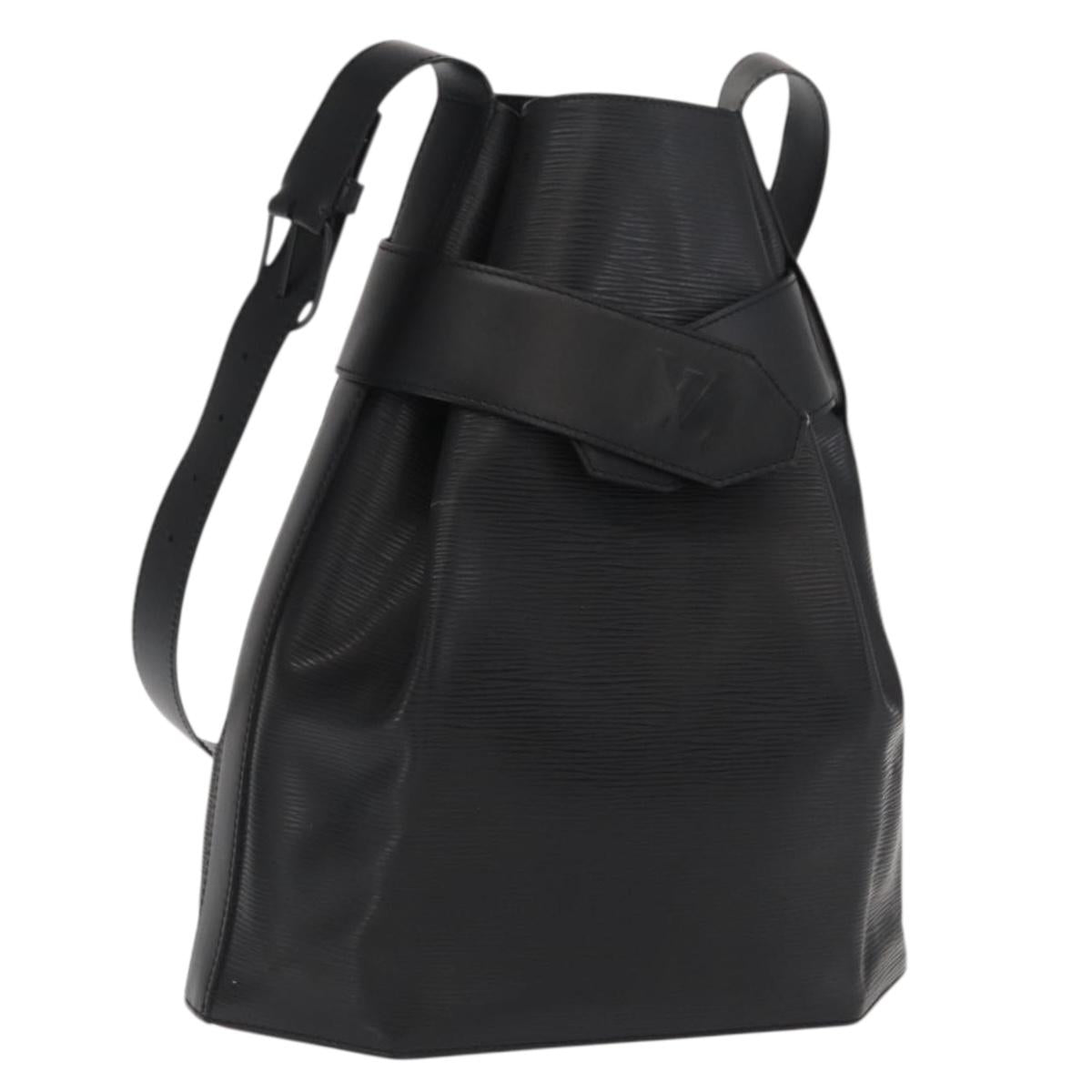 LOUIS VUITTON Epi Sac Depaule GM Shoulder Bag Black M80155 LV Auth 169288