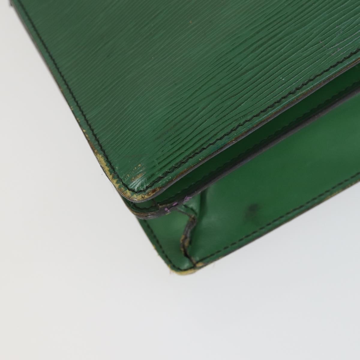 LOUIS VUITTON Epi Serviette Conseiller Briefcase Green M54424 LV Auth 169292