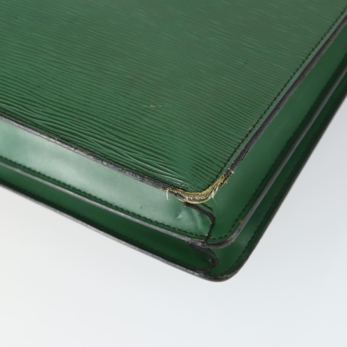 LOUIS VUITTON Epi Serviette Conseiller Briefcase Green M54424 LV Auth 169292