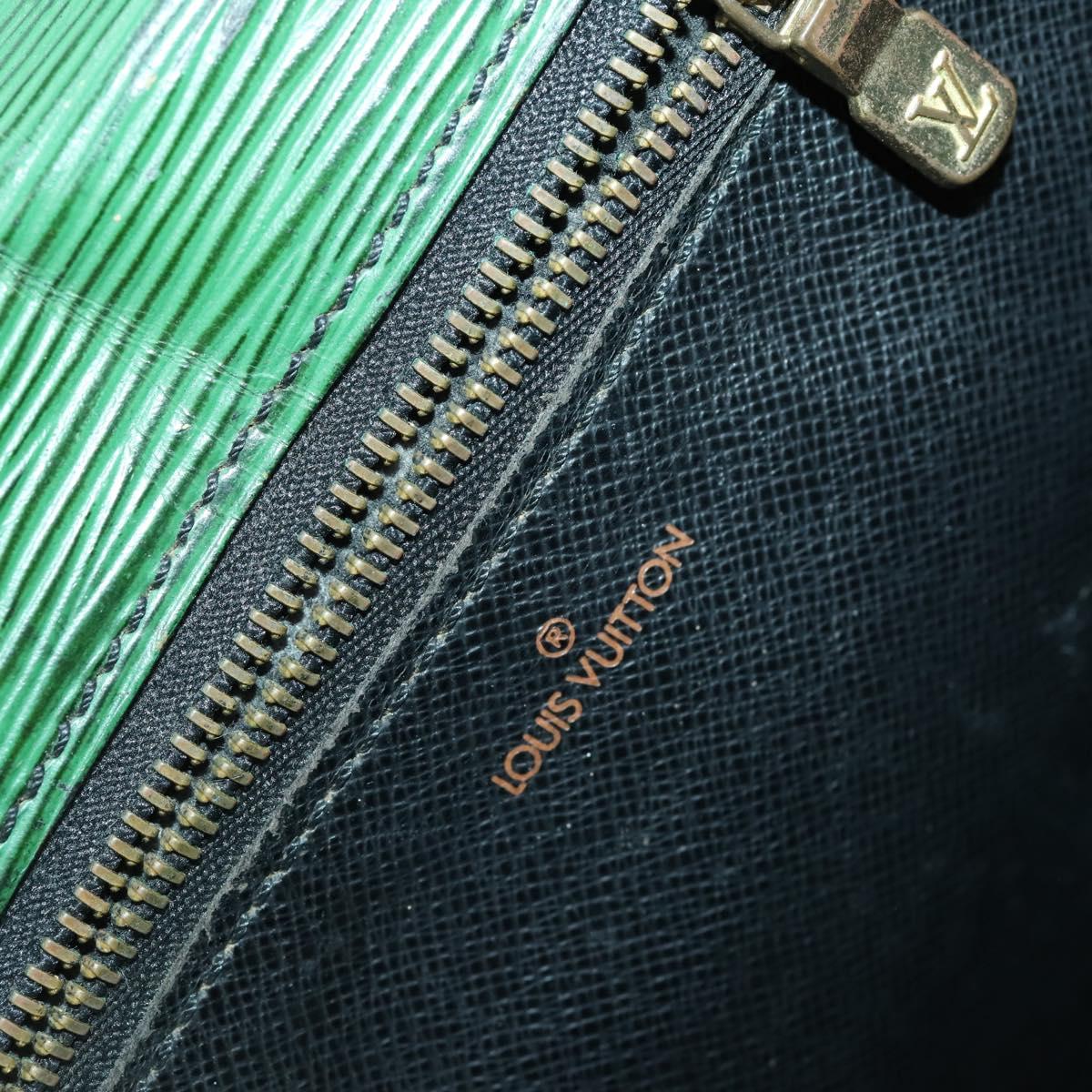 LOUIS VUITTON Epi Serviette Conseiller Briefcase Green M54424 LV Auth 169292