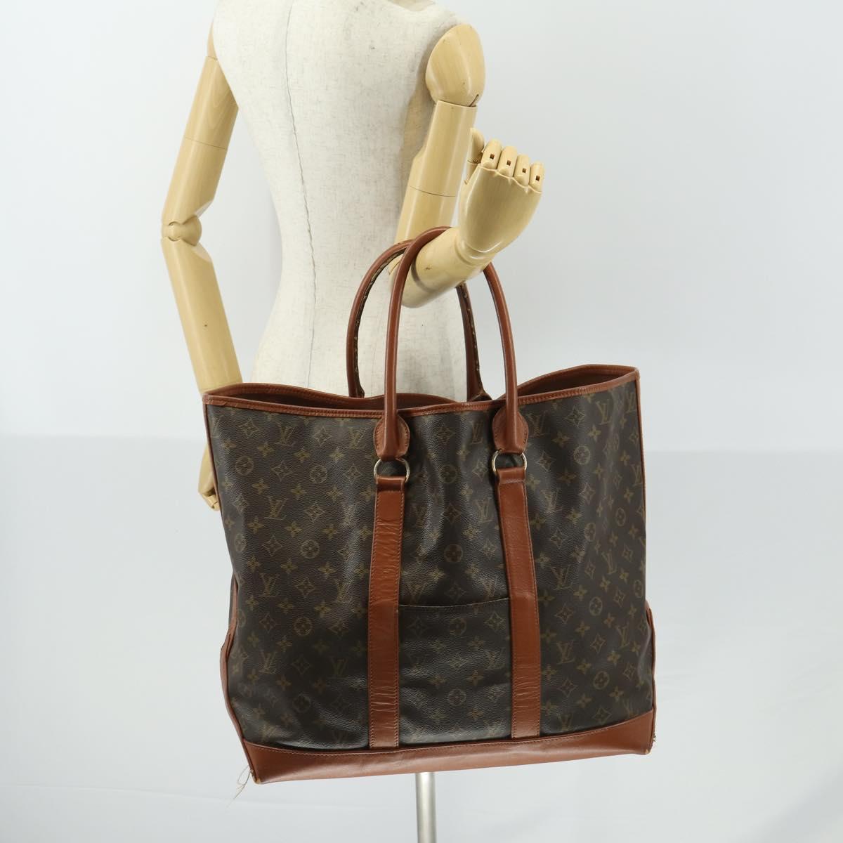 LOUIS VUITTON Monogram Sac Weekend GM Tote Bag M42420 LV Auth 169314