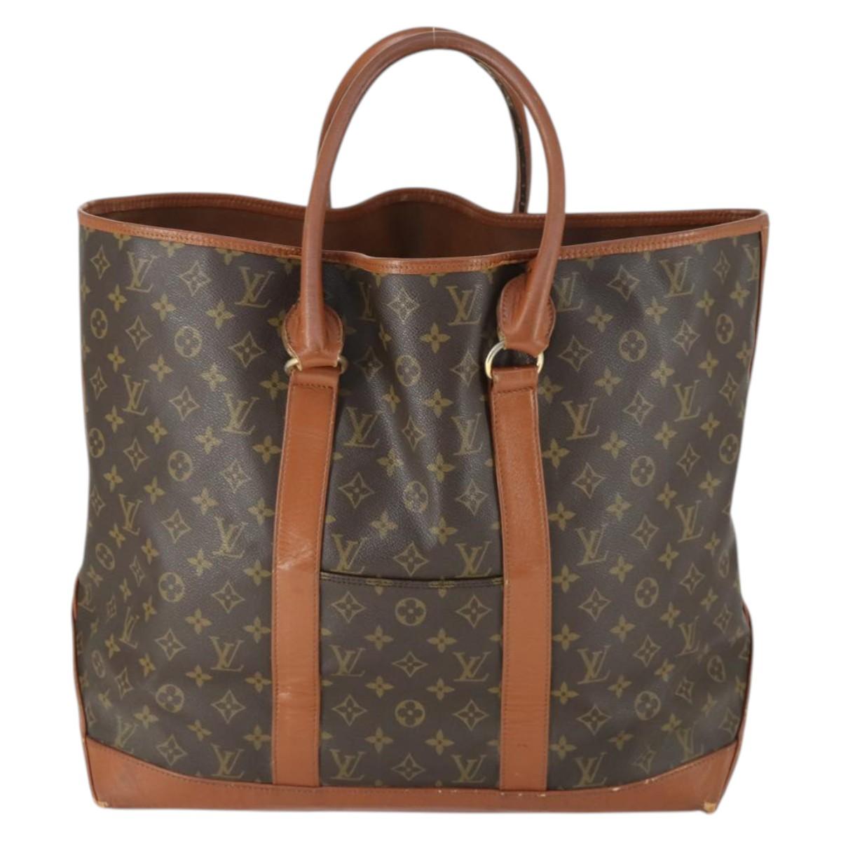 LOUIS VUITTON Monogram Sac Weekend GM Tote Bag M42420 LV Auth 169314