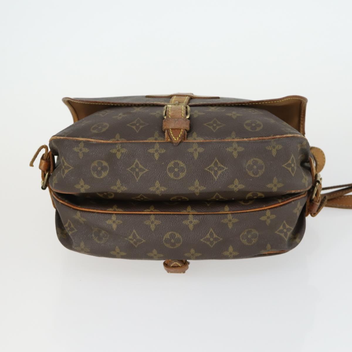 LOUIS VUITTON Monogram Saumur 30 Shoulder Bag M42256 LV Auth 169318