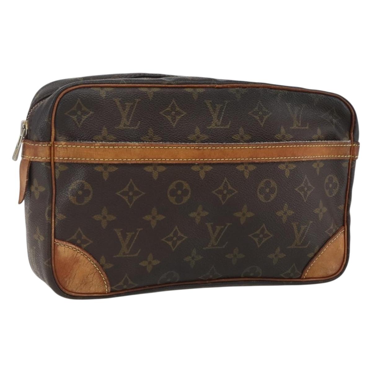 LOUIS VUITTON Monogram Compiegne 28 Clutch Bag M51845 LV Auth 169322