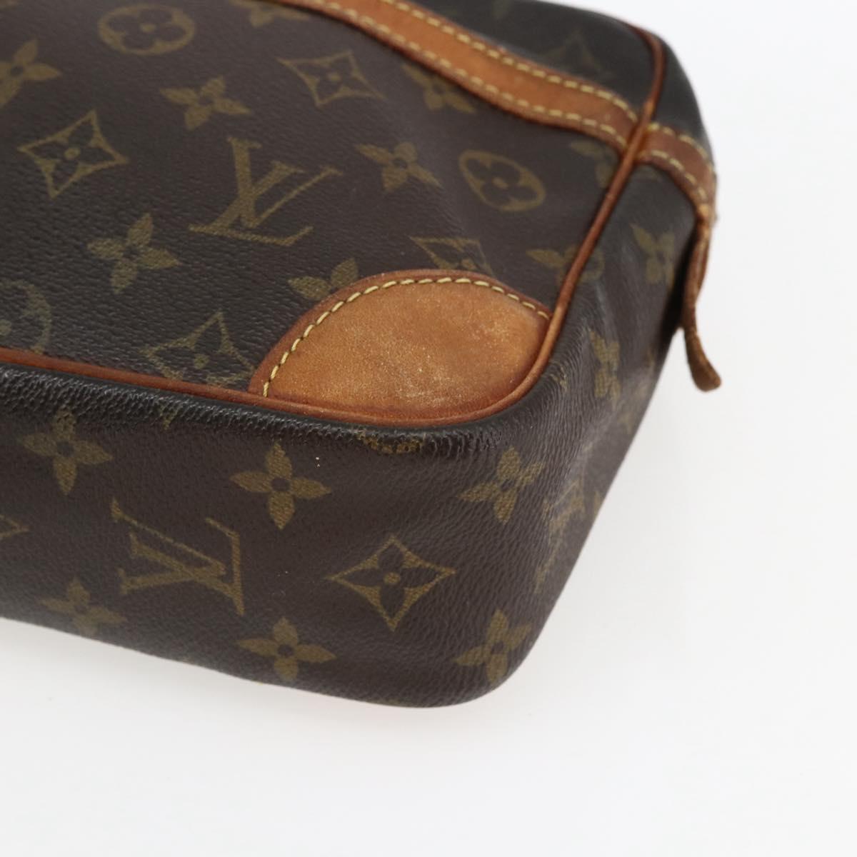 LOUIS VUITTON Monogram Compiegne 28 Clutch Bag M51845 LV Auth 169322