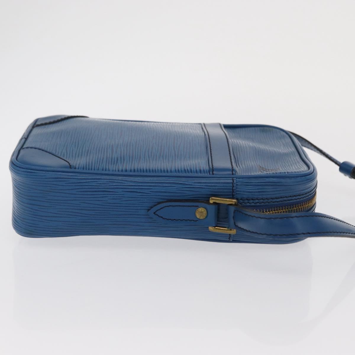 LOUIS VUITTON Epi Danube Shoulder Bag Blue M45635 LV Auth 169334