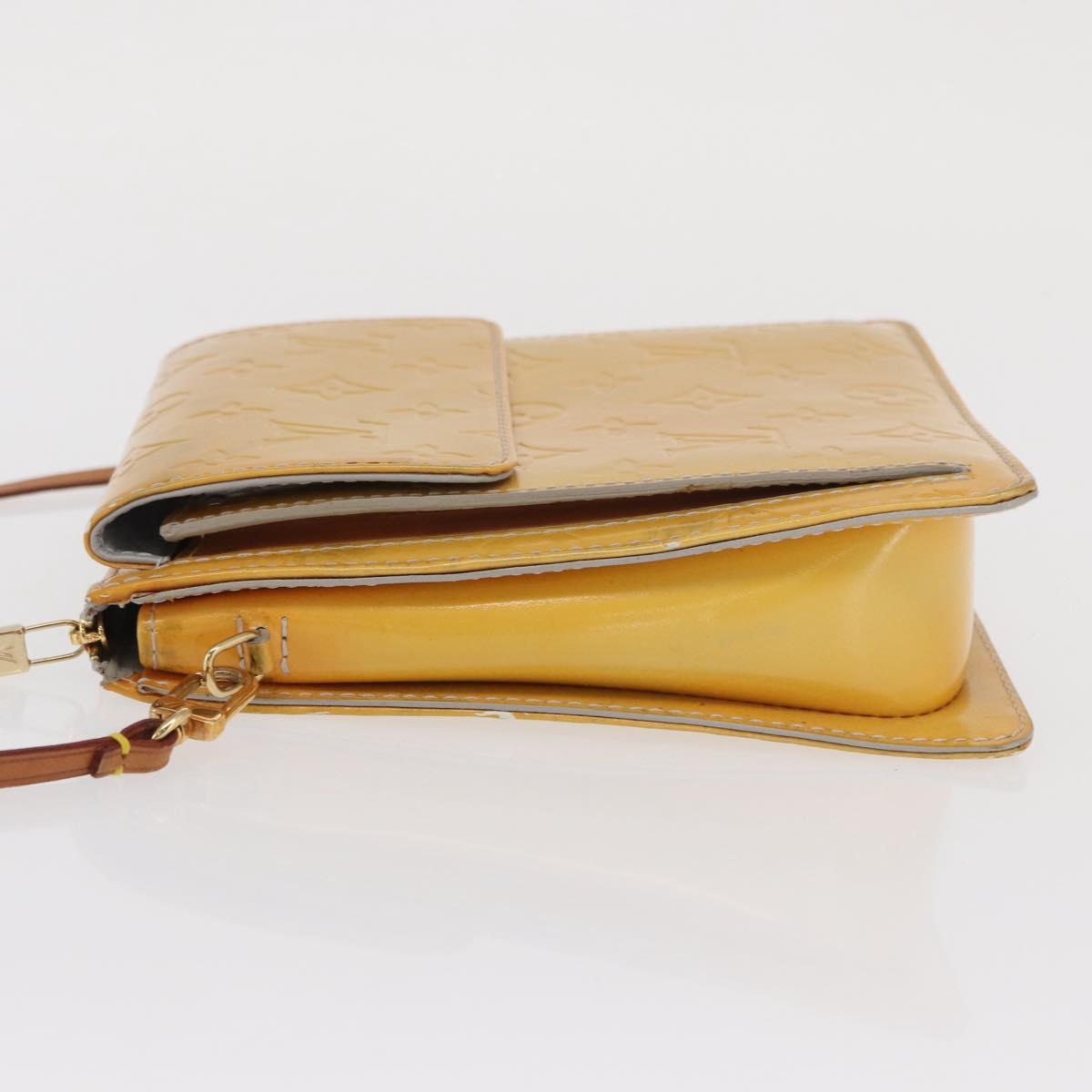 LOUIS VUITTON Monogram Vernis Motto Accessory Pouch Gris M91030 LV Auth 169345
