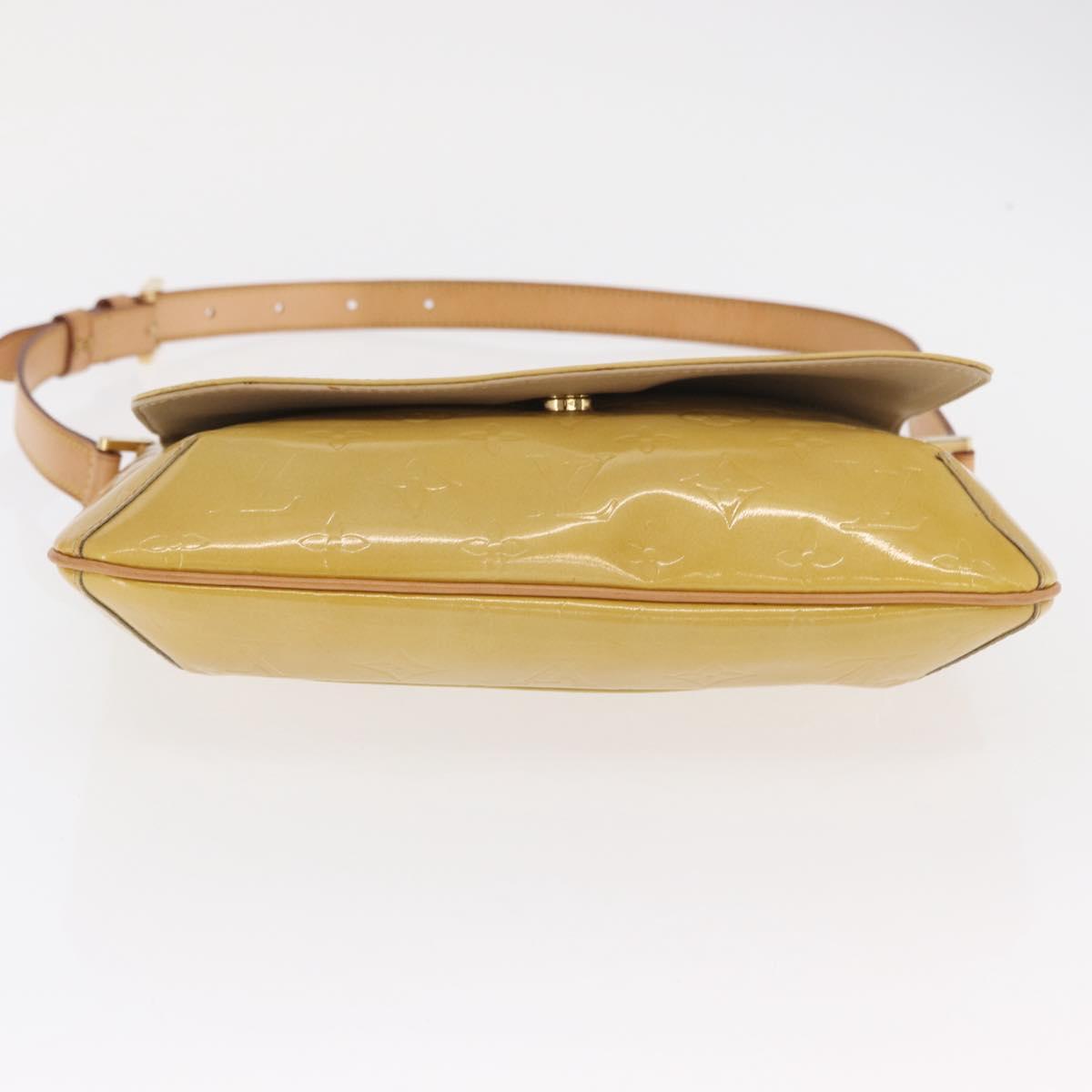LOUIS VUITTON Monogram Vernis Thompson Street Bag Beige M91301 LV Auth 169346