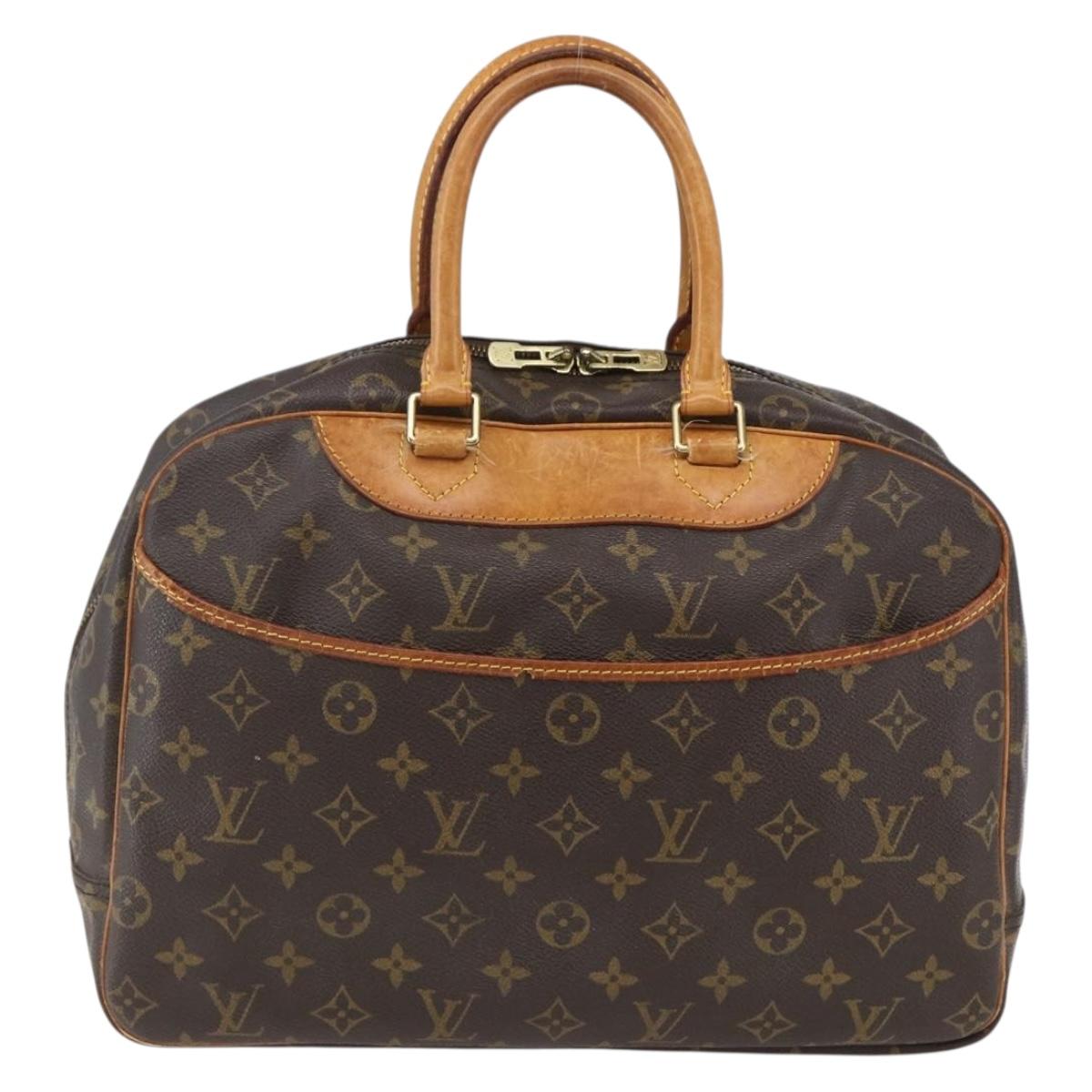 LOUIS VUITTON Monogram Deauville Hand Bag M47270 LV Auth 169356