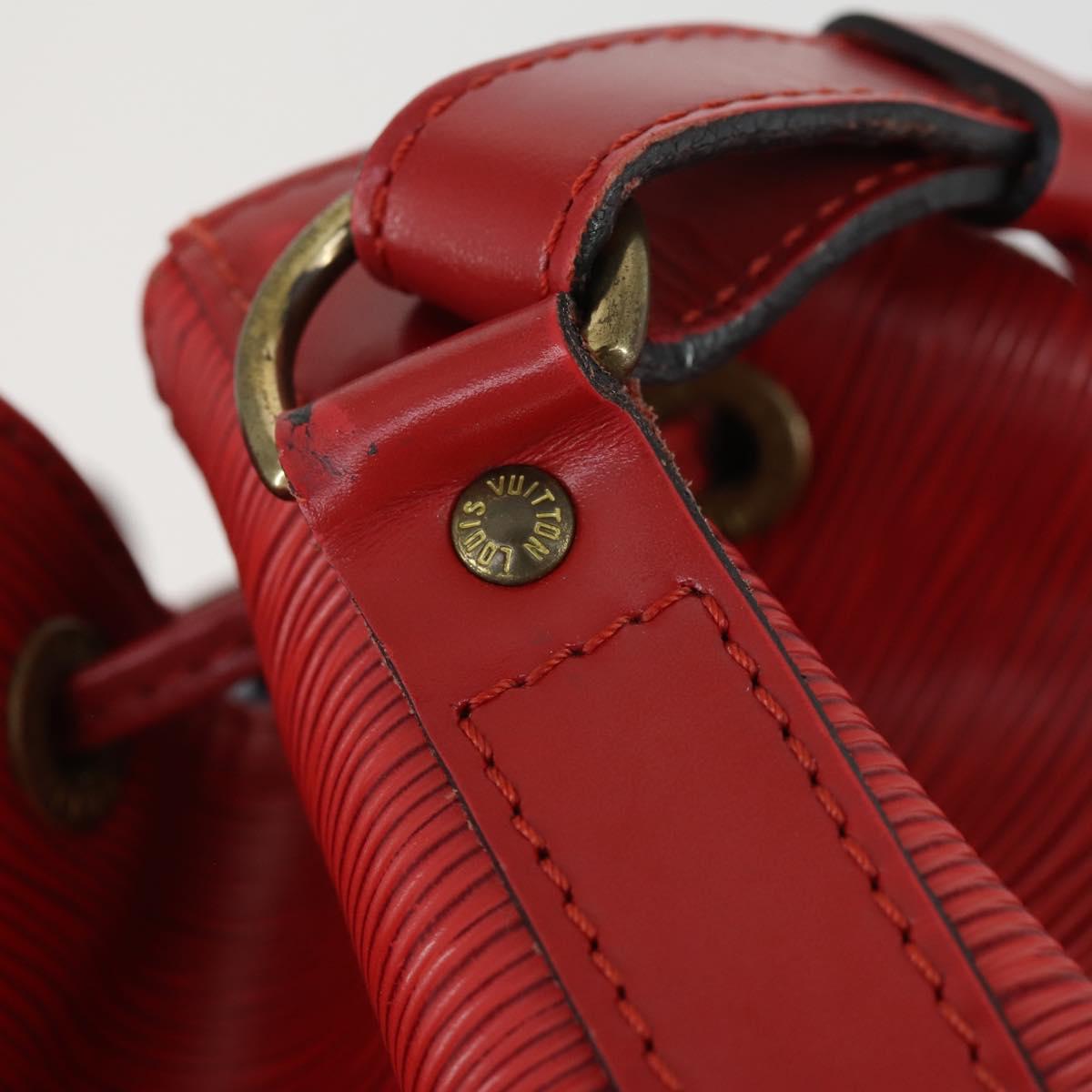 LOUIS VUITTON Epi Noe Shoulder Bag Red M44007 LV Auth 169357