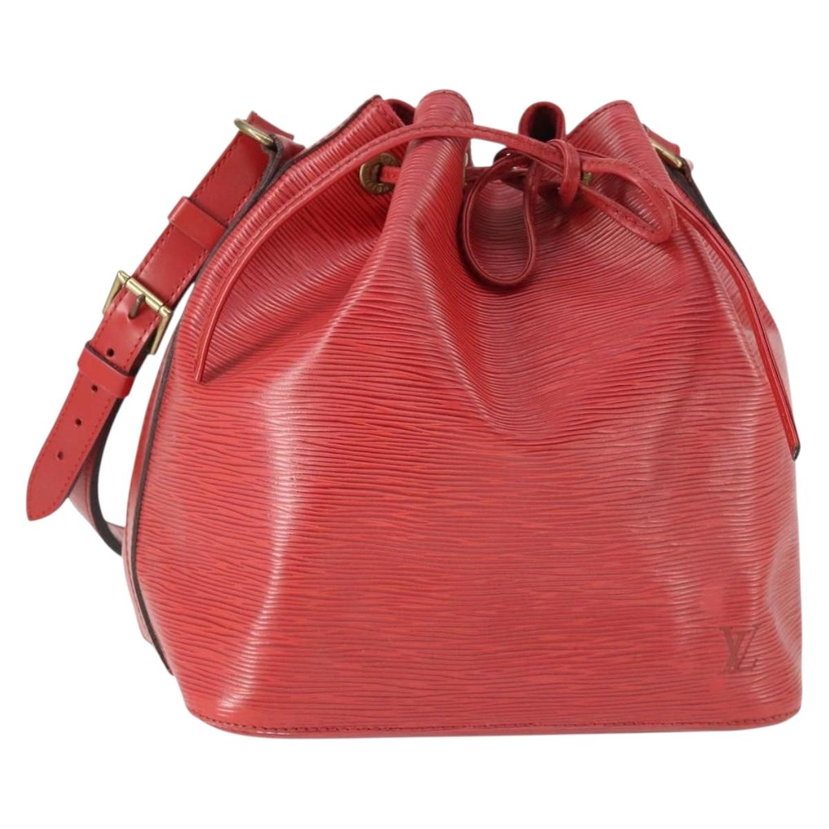 LOUIS VUITTON Epi Noe Shoulder Bag Red M44007 LV Auth 169357