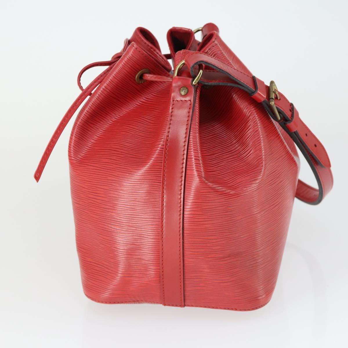 LOUIS VUITTON Epi Noe Shoulder Bag Red M44007 LV Auth 169357
