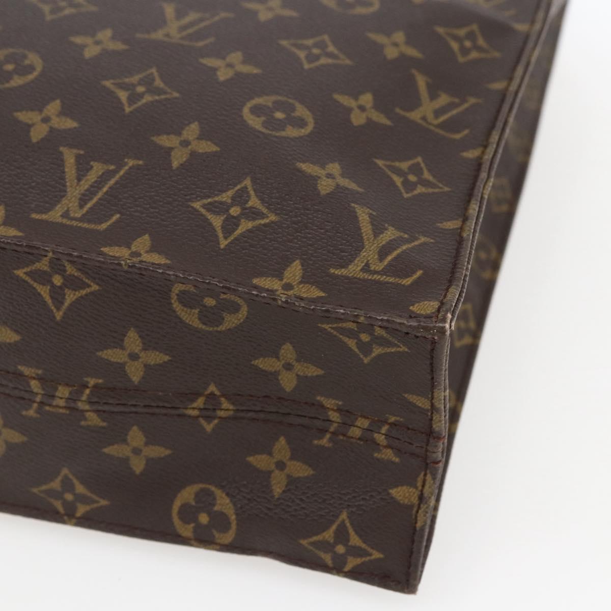 LOUIS VUITTON Monogram Sac Plat Hand Bag M51140 LV Auth 169363