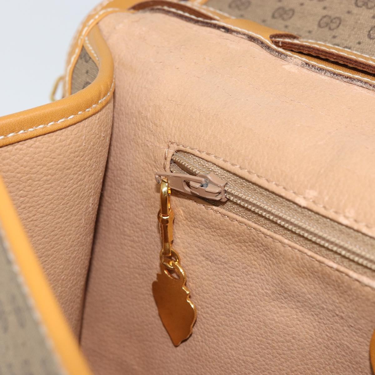 GUCCI Micro GG Supreme Shoulder Bag PVC Beige Gold 004 58 0264 Auth 169375