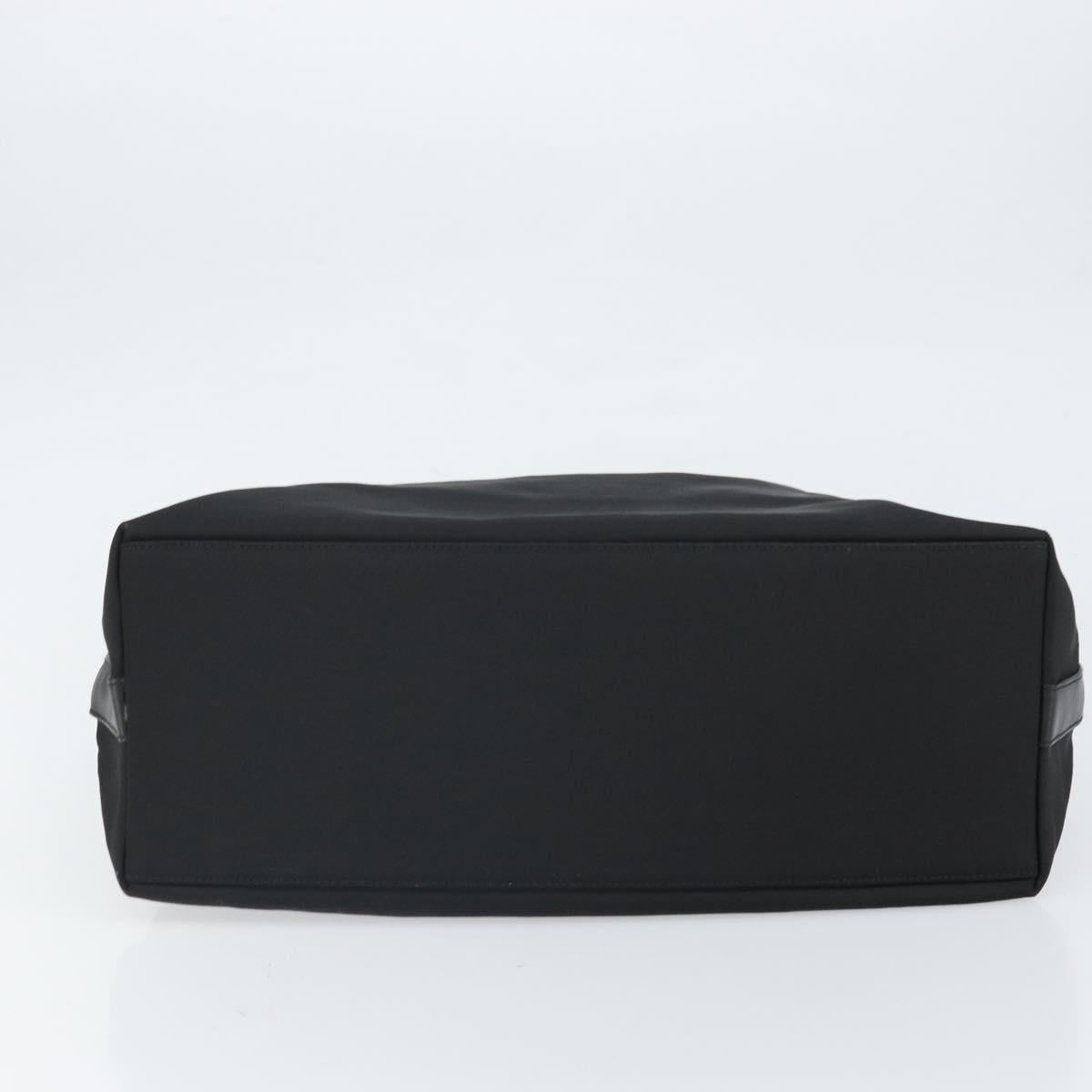 GUCCI Shoulder Bag Nylon Black Silver 001 1955 Auth 169381