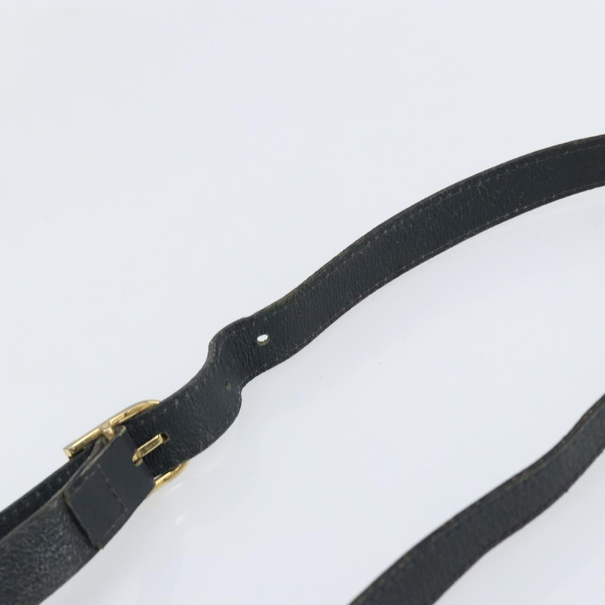 GUCCI GG Plus Supreme purse Shoulder Bag PVC Navy Gold Auth 169393