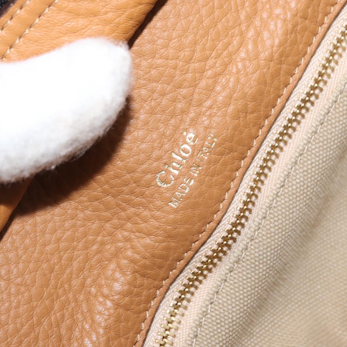 Chloe Hand Bag Leather Brown Gold Auth 169414