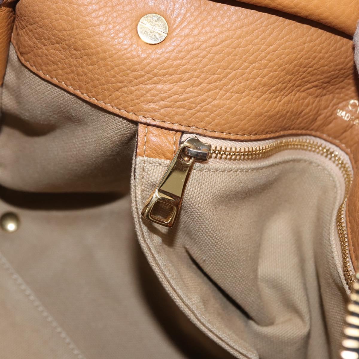 Chloe Hand Bag Leather Brown Gold Auth 169414