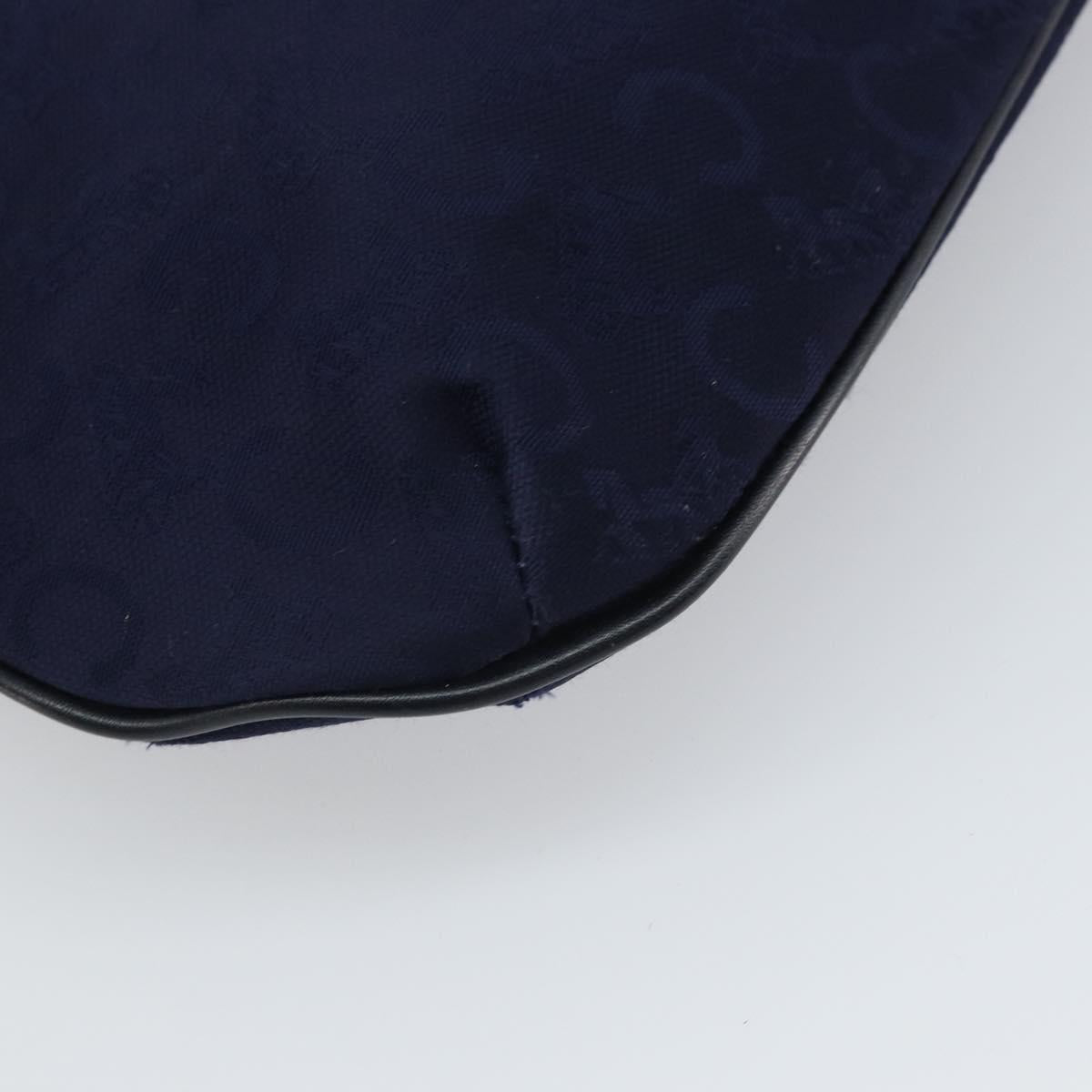 CELINE C Sulky Hand Bag Canvas Navy Auth 169427