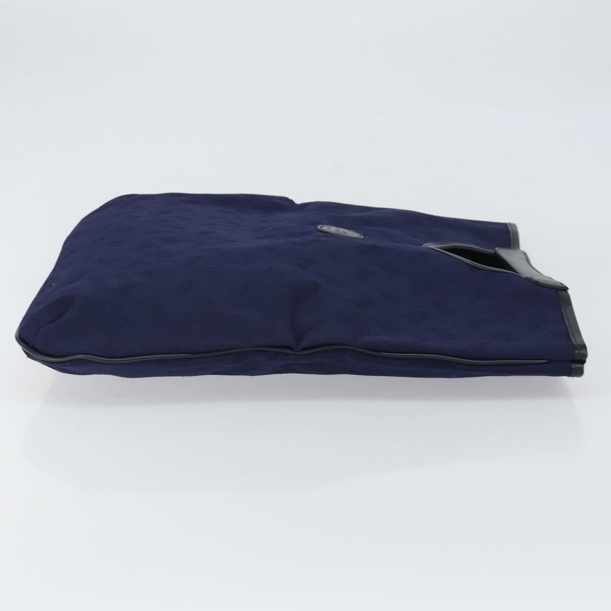 CELINE C Sulky Hand Bag Canvas Navy Auth 169427