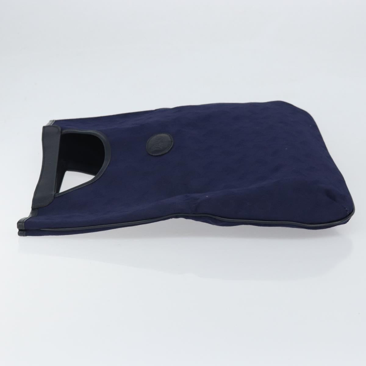 CELINE C Sulky Hand Bag Canvas Navy Auth 169427