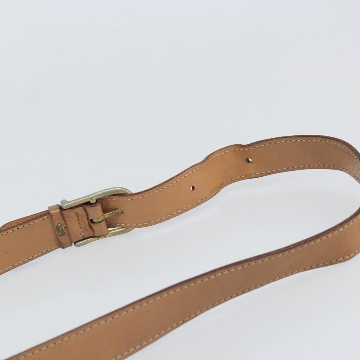 CELINE Macadam Canvas Shoulder Bag PVC Leather Brown Gold Auth 169444