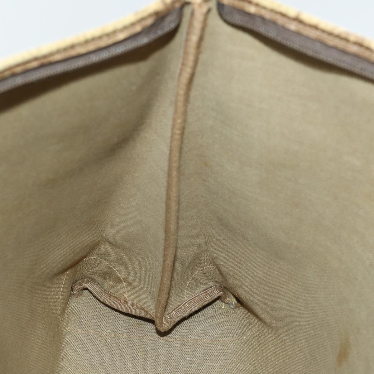 GUCCI GG Supreme Tote Bag PVC Beige Gold 89 02 904 Auth 169480