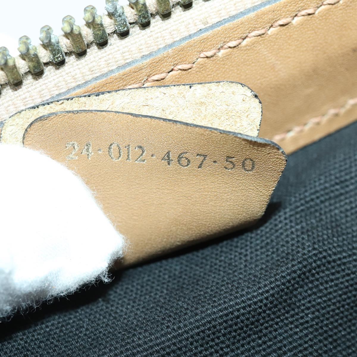 GUCCI GG Canvas Boston Bag Black Gold Auth 169500