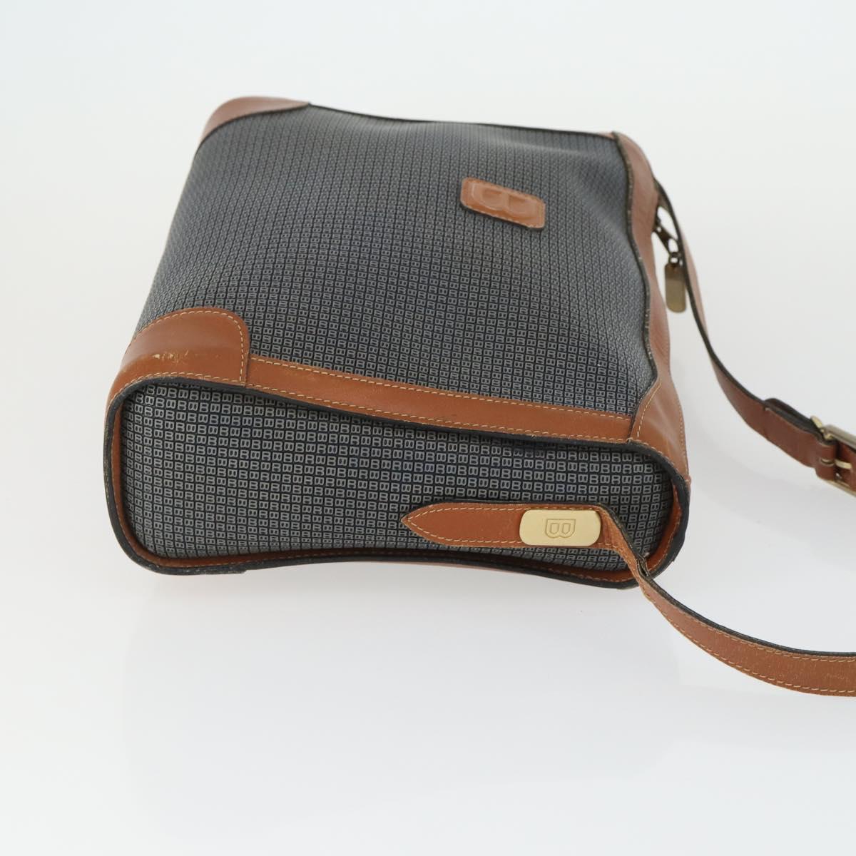 BALLY Shoulder Bag Patent PVC 2 Set Bordeaux Blue Auth 169519