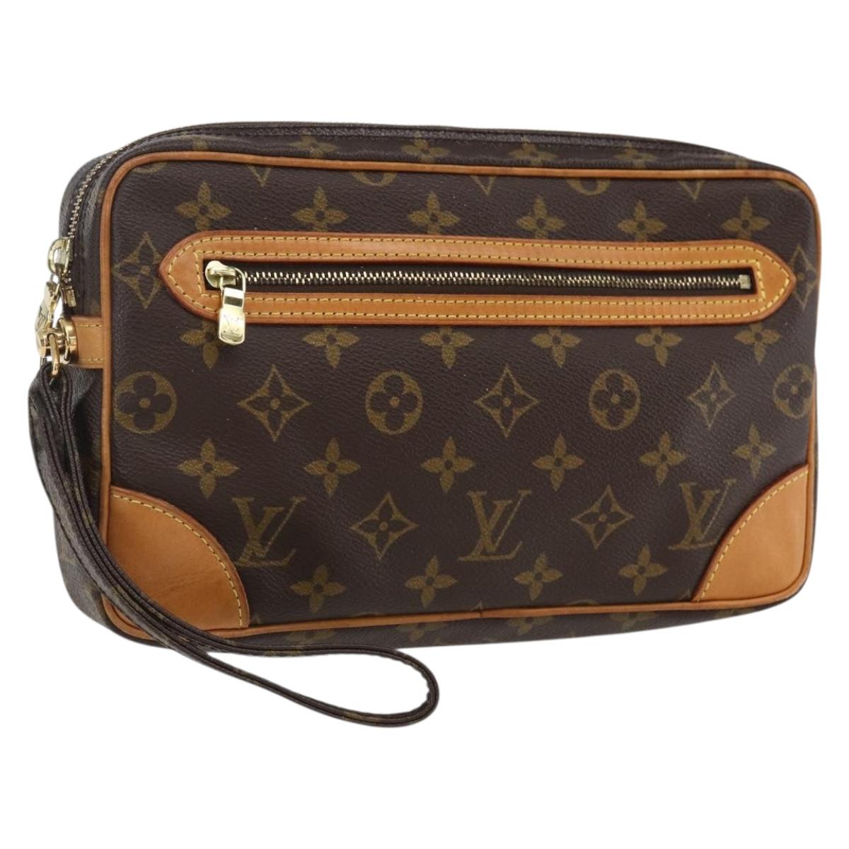 LOUIS VUITTON Monogram Marly Dragonne GM Clutch Bag M51825 LV Auth 169541