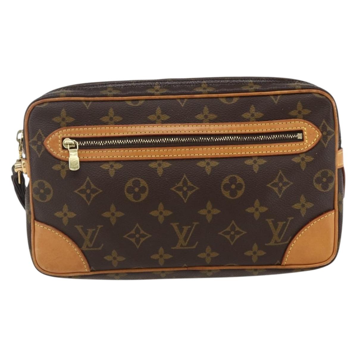LOUIS VUITTON Monogram Marly Dragonne GM Clutch Bag M51825 LV Auth 169541