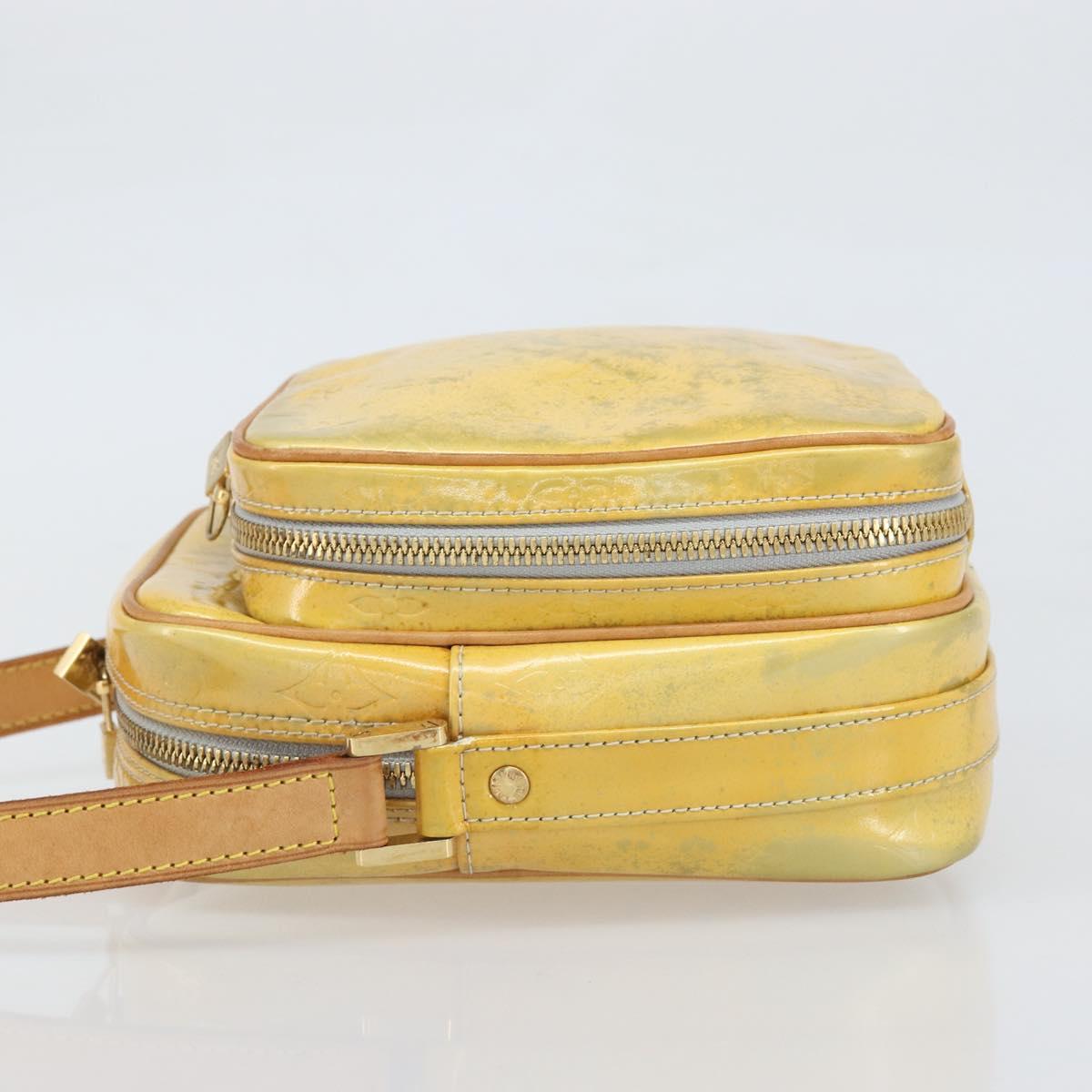 LOUIS VUITTON Monogram Vernis Wooster Shoulder Bag Gris M91036 LV Auth 169545