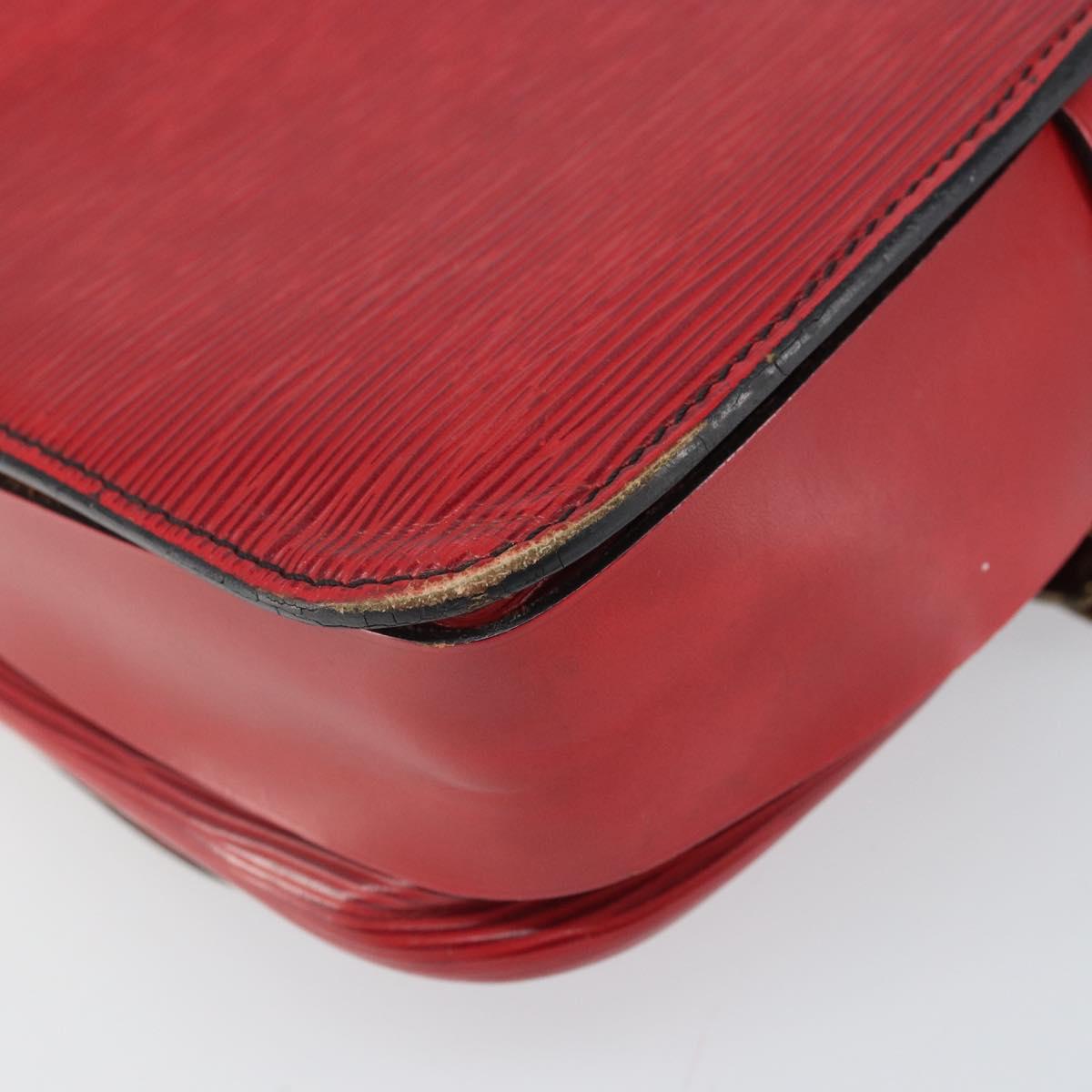 LOUIS VUITTON Epi Cartesier MM Shoulder Bag Red M52247 LV Auth 169548
