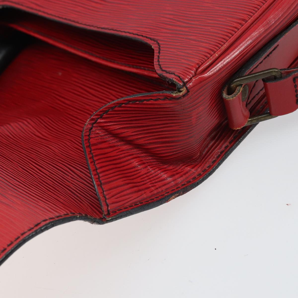 LOUIS VUITTON Epi Cartesier MM Shoulder Bag Red M52247 LV Auth 169548