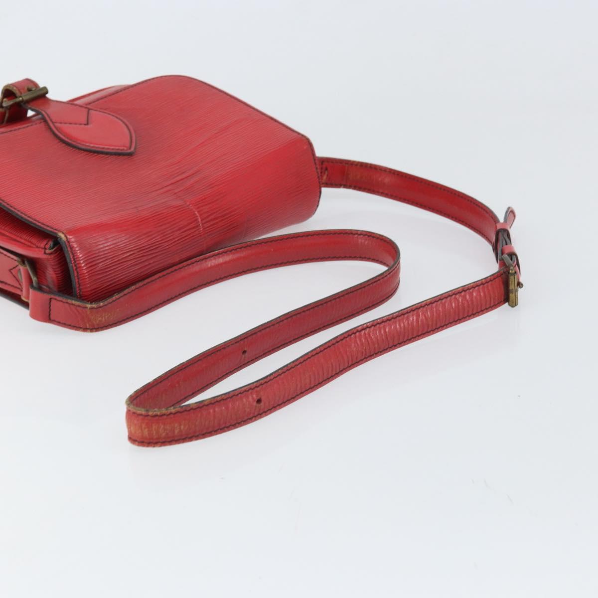 LOUIS VUITTON Epi Cartesier MM Shoulder Bag Red M52247 LV Auth 169548