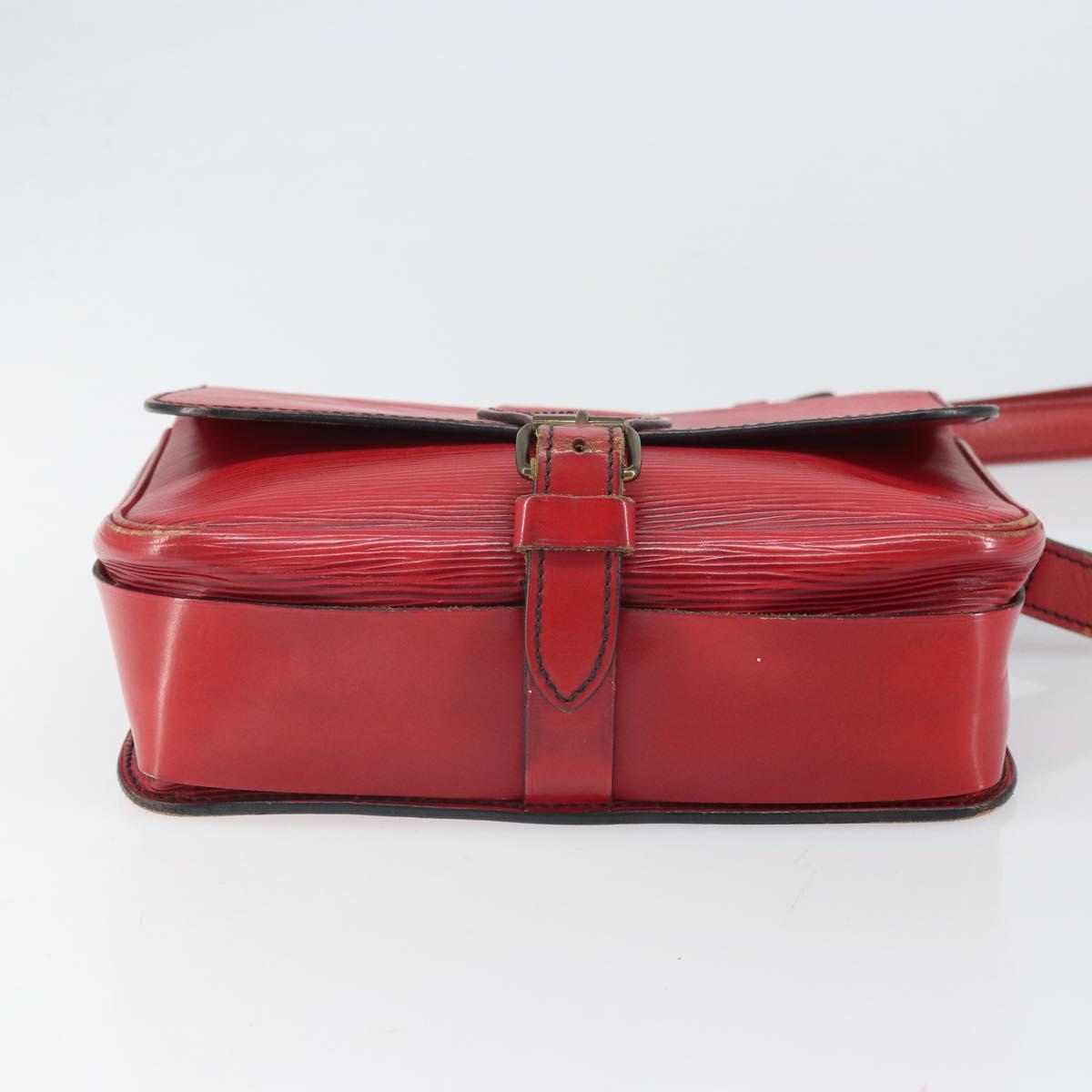 LOUIS VUITTON Epi Cartesier MM Shoulder Bag Red M52247 LV Auth 169548