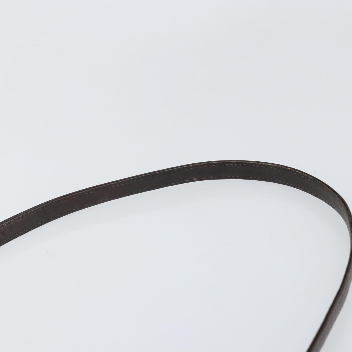 Christian Dior Trotter Canvas Shoulder Bag Beige Gold Auth 169555